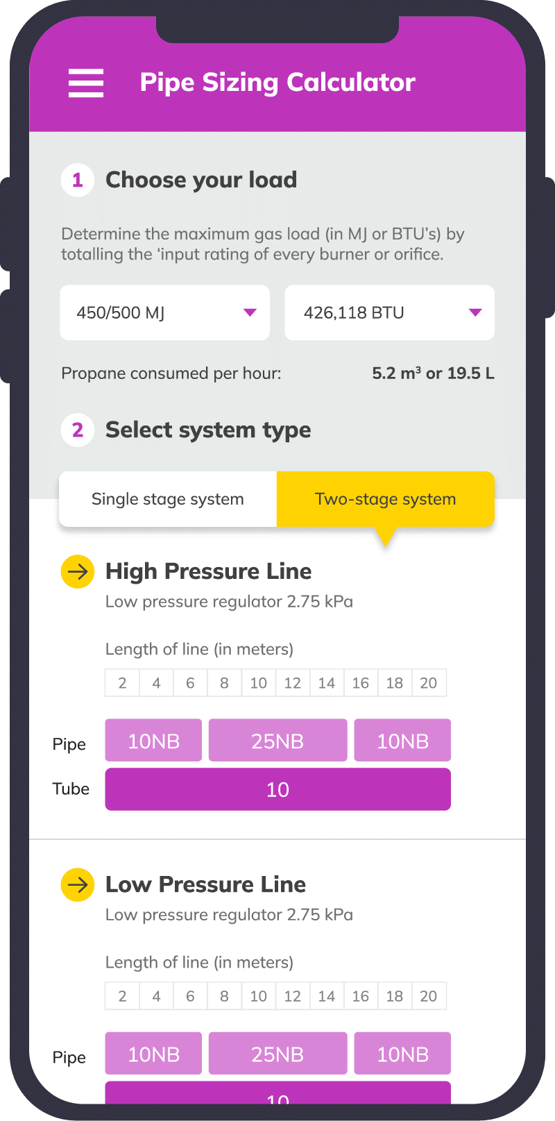 Elgas-App Phone Mockup