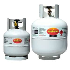 LPG BBQ gas bottles with bottled BBQ gas