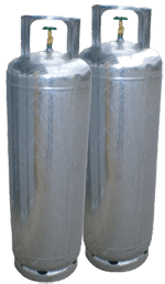 Two 45kg gas bottles