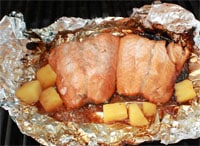 Cooking in aluminium foil pouch