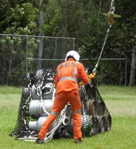 Elgas to the Rescue with Helicopter LPG Delivery