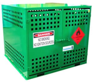 forklift gas bottle storage cage