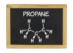 propane molecule drawing