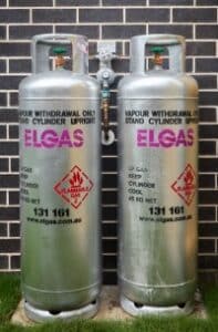Two 45kg gas bottles