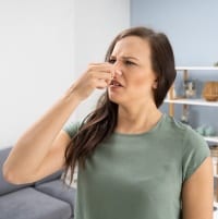 Gas leak smell