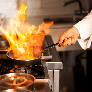 commercial cooking with LPG gas