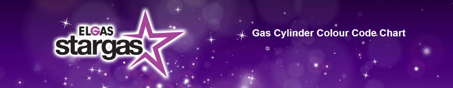 Stargas Gas Cylinder Colour Code Banner Stargas Gas Cylinder Colour Code Banner